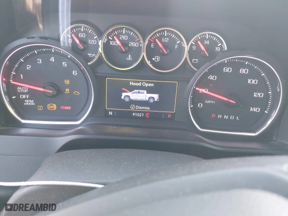 2019 Chevrolet Silverado 1500 LT with VIN 3GCPWCED4KG157393, listed as a IAAI auction lot 41363716 with 91,021 mi miles. Bid and sale history available at carsss.com. Image 7.