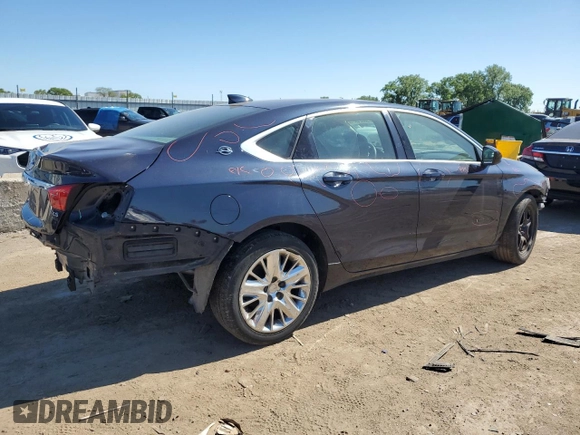 2015 Chevrolet Impala LS with VIN 2G11Z5SL1F9223010, listed as a Copart auction lot 56824954 with 127,596 mi miles and Salvage title. Bid and sale history available at DreamBid. Image 3.