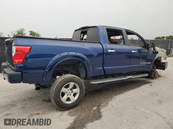 2017 Nissan Titan Pro-4X z VIN 1N6BA1F48HN538284, wystawiony jako Copart lot #58839655 z przebiegiem Nie podano mil oraz Nie do naprawy • Non repairable. Historia ofert i sprzedaży dostępna na DreamBid. Obrazek 3.