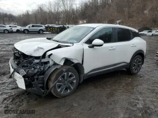 2025 Nissan Kicks SV with VIN 3N8AP6CB1SL304965, listed as a Copart auction lot 46785055 with 17,407 mi miles and Salvage Title. Bid and sale history available at carsss.com. Image 1.