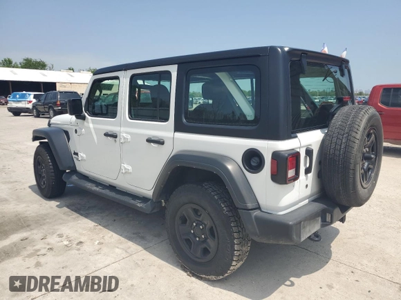 2021 Jeep Wrangler Unlimited Sport S с VIN 1C4HJXDG6MW816651, выставлен на аукционе Copart как лот 51362795 с пробегом 53 958 миль миль и Списание • Salvage title. История ставок и продаж доступна на DreamBid. Изображение 2.