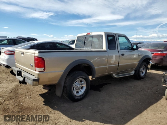 2000 Ford Ranger XL with VIN 1FTZR15V2YTA50335, listed as a Copart auction lot 46503105 with 184,633 mi miles and Salvage Title. Bid and sale history available at carsss.com. Image 3.