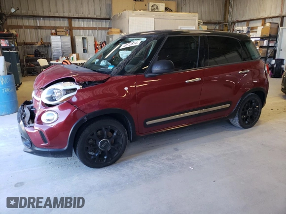 2015 FIAT 500L Urbana Trekking with VIN ZFBCFADH3FZ035172, listed as a Copart auction lot 52354404 with 57,669 mi miles and Salvage Title. Bid and sale history available at carsss.com. Image 1.