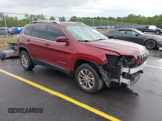 2019 Jeep Cherokee Latitude Plus with VIN 1C4PJMLB2KD104856, listed as a IAAI auction lot 42097709 with 89,552 mi miles and . Bid and sale history available at DreamBid. Image 1.
