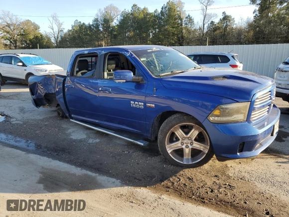 2016 Ram 1500 Sport with VIN 1C6RR6MT2GS394241, listed as a Copart auction lot 88146945 with 143,244 mi miles and Salvage Title. Bid and sale history available at carsss.com. Image 4.