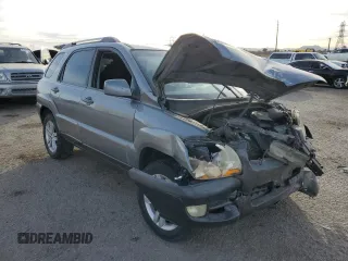 2005 Kia Sportage LX with VIN KNDJF723557124458, listed as a Copart auction lot 87089674 with Not Provided miles and Salvage Title. Bid and sale history available at carsss.com. Image 4.
