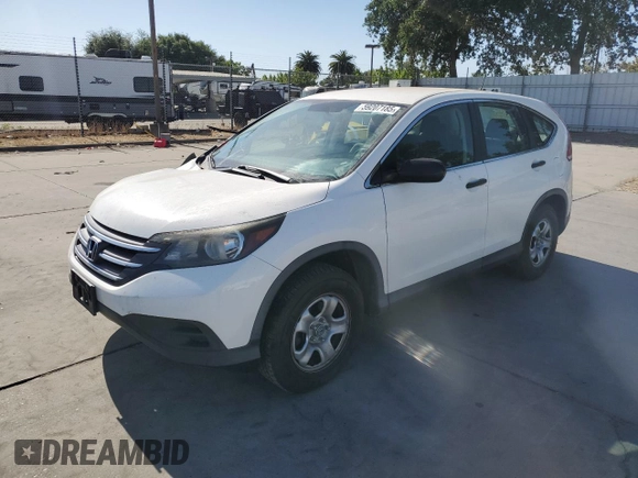 2012 Honda CR-V LX with VIN 5J6RM3H33CL019974, listed as a Copart auction lot 59207185 with 103,430 mi miles and Salvage title. Bid and sale history available at DreamBid. Image 1.
