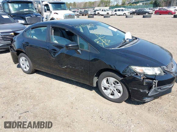 2014 Honda Civic Sedan LX with VIN 19XFB2F55EE219490, listed as a IAAI auction lot 42104202 with 142,638 mi miles. Bid and sale history available at carsss.com. Image 1.