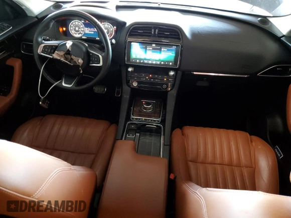 2019 Jaguar F-Pace 30t Portfolio with VIN SADCN2GX5KA368284, listed as a Copart auction lot 54786875 with 53,328 mi miles and Salvage title. Bid and sale history available at DreamBid. Image 8.