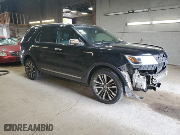 2016 Ford Explorer Platinum with VIN 1FM5K8HT9GGC56020, listed as a Copart auction lot 57025385 with 139,316 mi miles and Salvage Title. Bid and sale history available at DreamBid. Image 4.