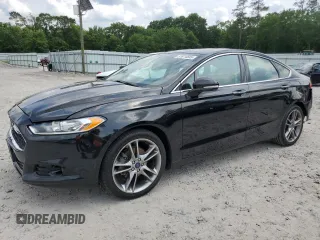 2016 Ford Fusion Titanium with VIN 3FA6P0D91GR108240, listed as a Copart auction lot 57614835 with 143,316 mi miles and Salvage title. Bid and sale history available at DreamBid. Image 1.