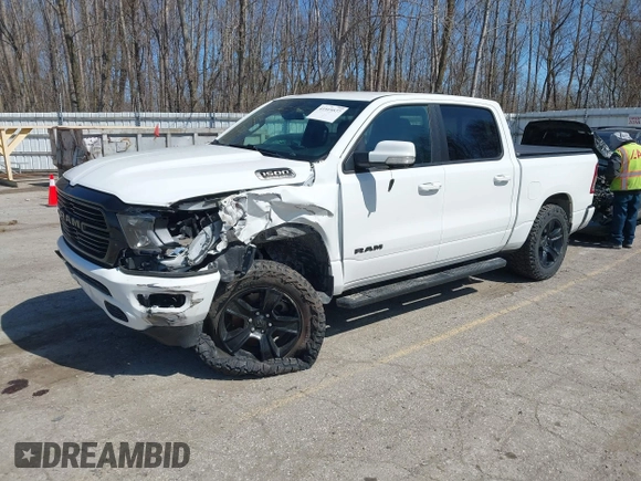 2020 Ram 1500 Big Horn with VIN 1C6SRFFT1LN103090, listed as a IAAI auction lot 41919577 with 70,429 mi miles and . Bid and sale history available at DreamBid. Image 16.