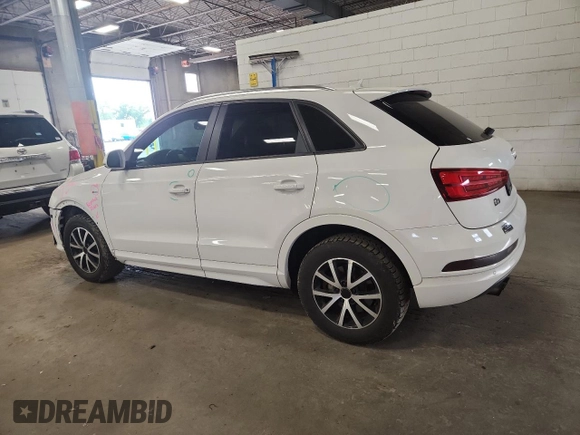 2018 Audi Q3 Premium с VIN WA1ECCFS0JR000899, выставлен на аукционе Copart как лот 59099875 с пробегом 67 354 миль миль и Списание • Salvage title. История ставок и продаж доступна на DreamBid. Изображение 2.