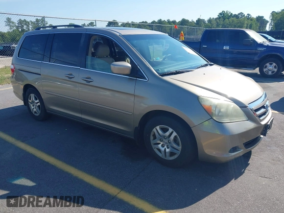 2005 Honda Odyssey EX-L z VIN 5FNRL38735B111376, wystawiony jako IAAI lot #42378824 z przebiegiem 191 632 mil mil oraz . Historia ofert i sprzedaży dostępna na DreamBid. Obrazek 1.