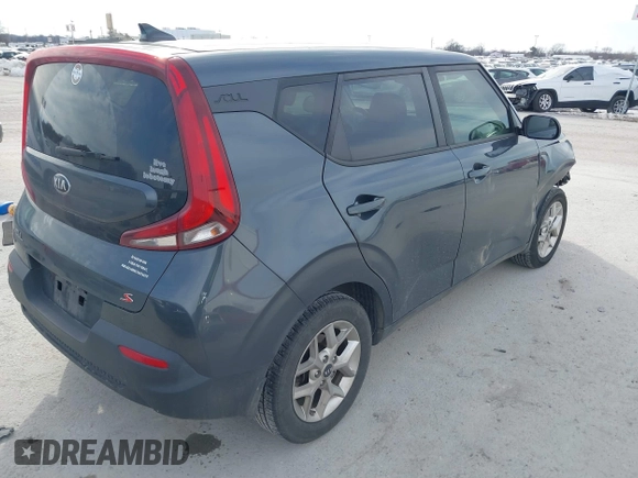 2020 Kia Soul LX with VIN KNDJ23AU2L7118161, listed as a IAAI auction lot 41402849 with 103,215 mi miles. Bid and sale history available at carsss.com. Image 4.