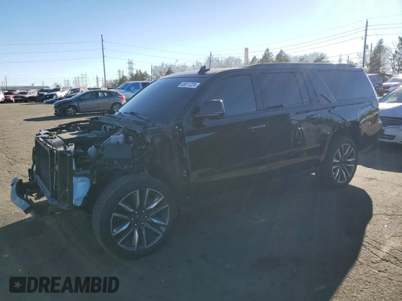 2017 Cadillac Escalade ESV Premium Luxury z VIN 1GYS4JKJ0HR187007, wystawiony jako Copart lot #83611224 z przebiegiem 128 239 mil mil oraz Szkoda całkowita • Salvage title. Historia ofert i sprzedaży dostępna na DreamBid. Obrazek 1.