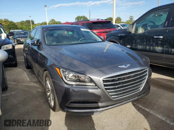 2015 Hyundai Genesis 3.8L with VIN KMHGN4JE7FU022415, listed as a Copart auction lot 74740224 with 0 mi miles and Salvage Title. Bid and sale history available at carsss.com. Image 4.