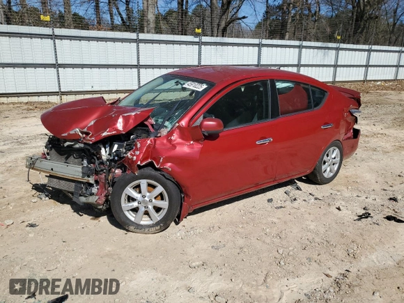 2014 Nissan Versa SV with VIN 3N1CN7AP7EL803677, listed as a Copart auction lot 45910225 with 0 mi miles and Salvage Title. Bid and sale history available at carsss.com. Image 1.
