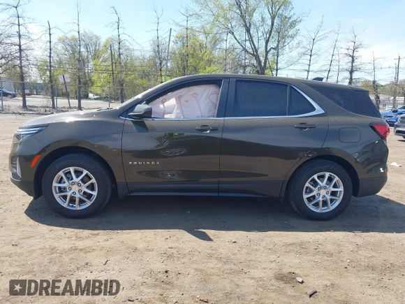 2023 Chevrolet Equinox LT with VIN 3GNAXUEG0PL248041, listed as a IAAI auction lot 42024733 with 56,458 mi miles and . Bid and sale history available at DreamBid. Image 14.
