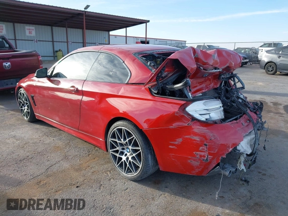 2017 BMW 4 Series 430i z VIN WBA4U7C52H5D43171, wystawiony jako IAAI lot #41555542 z przebiegiem 80 553 mil mil oraz . Historia ofert i sprzedaży dostępna na DreamBid. Obrazek 3.