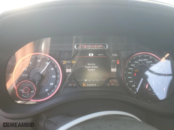 2019 Ram 1500 Rebel with VIN 1C6SRFET7KN865176, listed as a Copart auction lot 50752515 with 60,963 mi miles and Salvage Title. Bid and sale history available at carsss.com. Image 9.