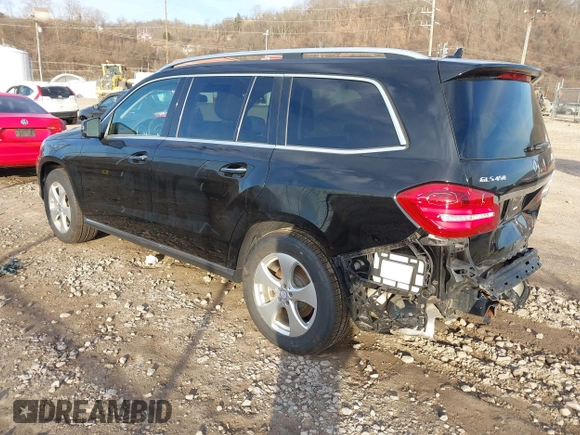 2017 Mercedes-Benz GLS 450 with VIN 4JGDF6EE6HA846688, listed as a IAAI auction lot 41824755 with 98,697 mi miles and . Bid and sale history available at DreamBid. Image 3.