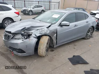 2015 Acura TLX with VIN 19UUB1F3XFA006489, listed as a IAAI auction lot 41352507 with 121,710 mi miles. Bid and sale history available at carsss.com. Image 17.