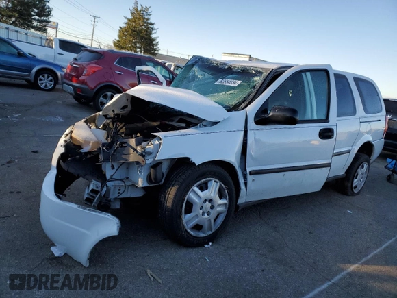 2007 Chevrolet Uplander LS Fleet with VIN 1GNDV23W07D158394, listed as a Copart auction lot 82654854 with 0 mi miles and Salvage Title. Bid and sale history available at carsss.com. Image 1.