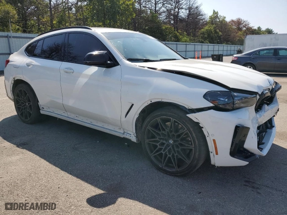 2023 BMW X4 M with VIN 5YM23EC09P9R75621, listed as a Copart auction lot 68015164 with 23,121 mi miles and Salvage Title. Bid and sale history available at carsss.com. Image 4.