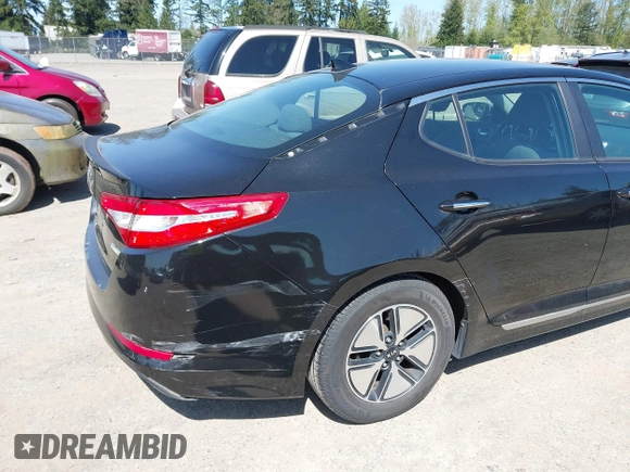 2013 Kia Optima Hybrid EX with VIN KNAGM4AD5D5049552, listed as a IAAI auction lot 42052478 with 175,388 mi miles. Bid and sale history available at carsss.com. Image 6.