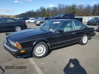 1987 BMW 6 Series 635CSi with VIN WBAEC8406H3265891, listed as a Copart auction lot 76652134 with 105,663 mi miles and Clean Title. Bid and sale history available at carsss.com. Image 1.