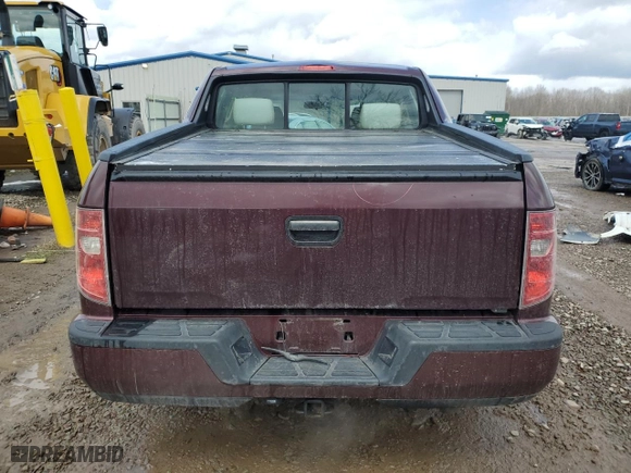 2010 Honda Ridgeline RT with VIN 5FPYK1F23AB008602, listed as a Copart auction lot 52180695 with 144,878 mi miles and Salvage Title. Bid and sale history available at carsss.com. Image 6.