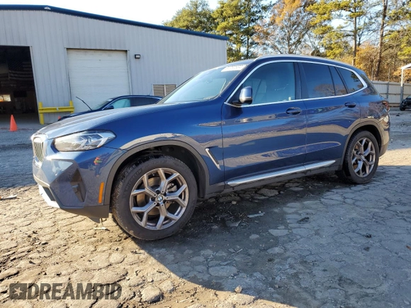 2022 BMW X3 sDrive30i with VIN 5UX43DP06N9M40084, listed as a Copart auction lot 84250634 with 60,914 mi miles and Clean Title. Bid and sale history available at DreamBid. Image 1.