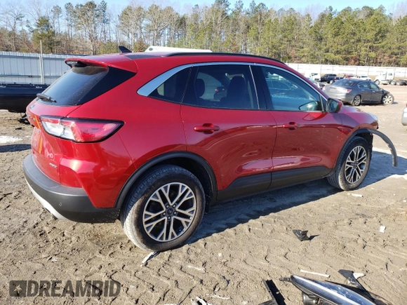 2021 Ford Escape SEL with VIN 1FMCU9H6XMUA60859, listed as a Copart auction lot 87805975 with 84,706 mi miles and Salvage Title. Bid and sale history available at carsss.com. Image 3.