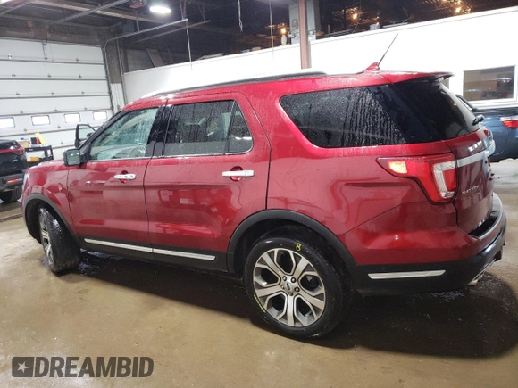 2019 Ford Explorer Platinum with VIN 1FM5K8HT7KGA78276, listed as a Copart auction lot 60153105 with 67,394 mi miles and Salvage title. Bid and sale history available at DreamBid. Image 2.