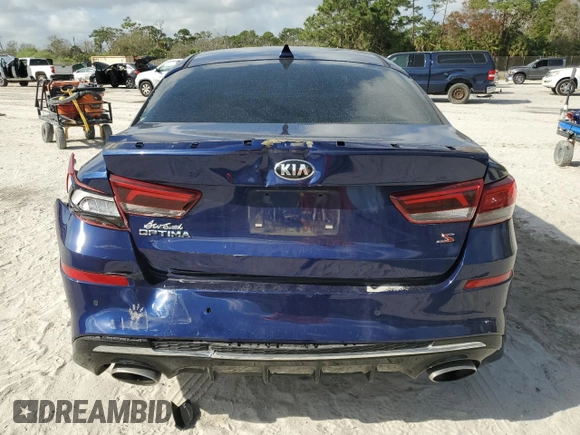 2019 Kia Optima S with VIN 5XXGT4L33KG367625, listed as a Copart auction lot 45300675 with 65,036 mi miles and Salvage Title. Bid and sale history available at carsss.com. Image 6.