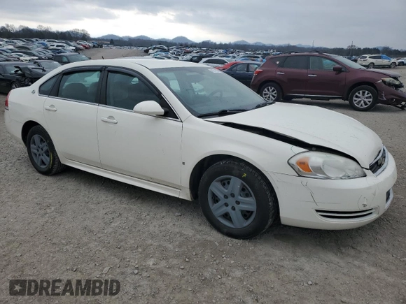 2009 Chevrolet Impala LS with VIN 2G1WB57K191156616, listed as a Copart auction lot 44231285 with 186,335 mi miles and Clean Title. Bid and sale history available at DreamBid. Image 4.