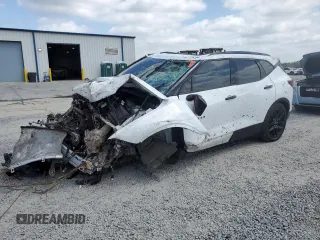 2020 Chevrolet Blazer LT z VIN 3GNKBDRS1LS720698, wystawiony jako Copart lot #51936295 z przebiegiem 47 448 mil mil oraz Szkoda całkowita • Salvage title. Historia ofert i sprzedaży dostępna na DreamBid. Obrazek 1.