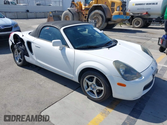 2002 Toyota MR2 z VIN JTDFR320120045045, wystawiony jako IAAI lot #42227577 z przebiegiem 128 095 mil mil oraz . Historia ofert i sprzedaży dostępna na DreamBid. Obrazek 1.