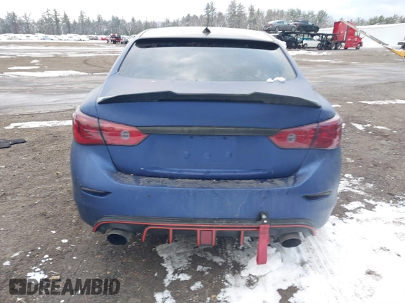 2017 Infiniti Q50 3.0t Premium with VIN JN1EV7AR5HM837024, listed as a IAAI auction lot 41027425 with 105,743 mi miles. Bid and sale history available at carsss.com. Image 16.