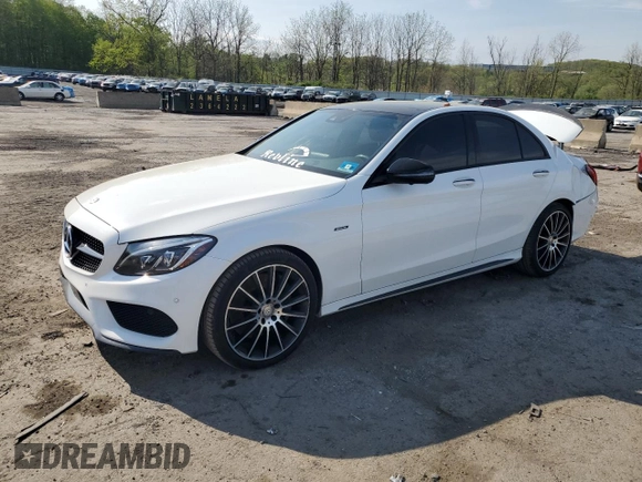 2016 Mercedes-Benz C 450 AMG z VIN 55SWF6EB9GU176626, wystawiony jako Copart lot #55214735 z przebiegiem 51 425 mil mil oraz Szkoda całkowita • Salvage title. Historia ofert i sprzedaży dostępna na DreamBid. Obrazek 1.