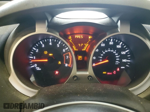 2014 Nissan Juke SV with VIN JN8AF5MV7ET482014, listed as a Copart auction lot 58191945 with Not provided miles and Salvage title. Bid and sale history available at DreamBid. Image 9.