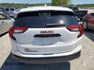 2024 GMC Terrain SLE with VIN 3GKALMEG1RL155895, listed as a Copart auction lot 57607755 with 9,878 mi miles and Salvage title. Bid and sale history available at DreamBid. Image 6.
