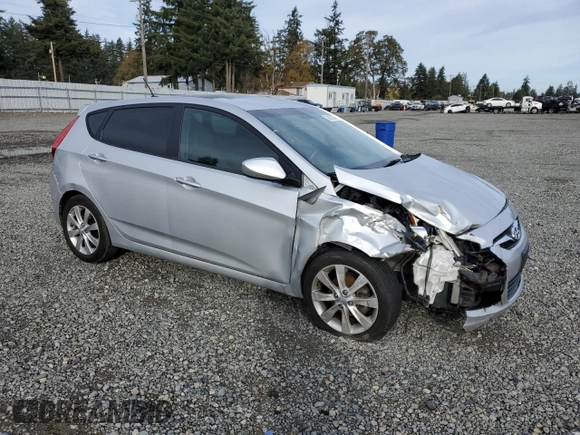 2012 Hyundai Accent SE with VIN KMHCU5AE5CU002876, listed as a Copart auction lot 79473334 with 120,926 mi miles and Salvage Title. Bid and sale history available at carsss.com. Image 4.
