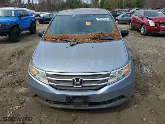 2013 Honda Odyssey EX-L with VIN 5FNRL5H62DB077593, listed as a Copart auction lot 49731335 with 0 mi miles and Clean Title. Bid and sale history available at carsss.com. Image 5.