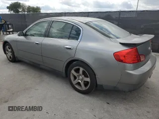 2004 Infiniti G35 w/Leather with VIN JNKCV51E64M612917, listed as a Copart auction lot 53090925 with 85,284 mi miles and Salvage Title. Bid and sale history available at DreamBid. Image 2.