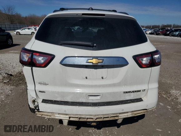2016 Chevrolet Traverse LT with VIN 1GNKVGKD4GJ329721, listed as a Copart auction lot 46323155 with 151,393 mi miles and Salvage Title. Bid and sale history available at DreamBid. Image 6.