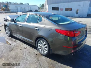 2014 Kia Optima EX with VIN 5XXGN4A78EG320367, listed as a IAAI auction lot 41858824 with 216,987 mi miles. Bid and sale history available at carsss.com. Image 3.