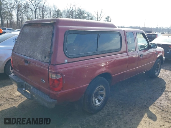 2001 Ford Ranger XLT Appearance with VIN 1FTYR14E21TA93687, listed as a IAAI auction lot 41414603 with 248,354 mi miles. Bid and sale history available at carsss.com. Image 4.