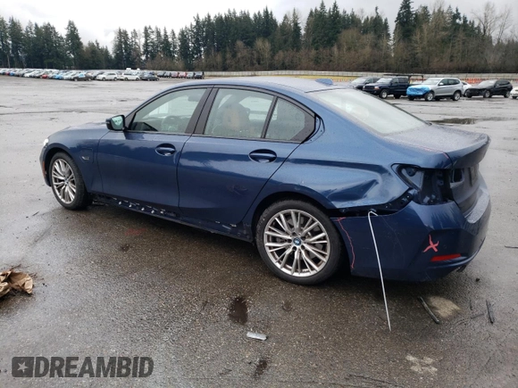 2023 BMW 3 Series 330e with VIN 3MW39FF07P8C85368, listed as a Copart auction lot 45738215 with 16,514 mi miles and Salvage Title. Bid and sale history available at carsss.com. Image 2.